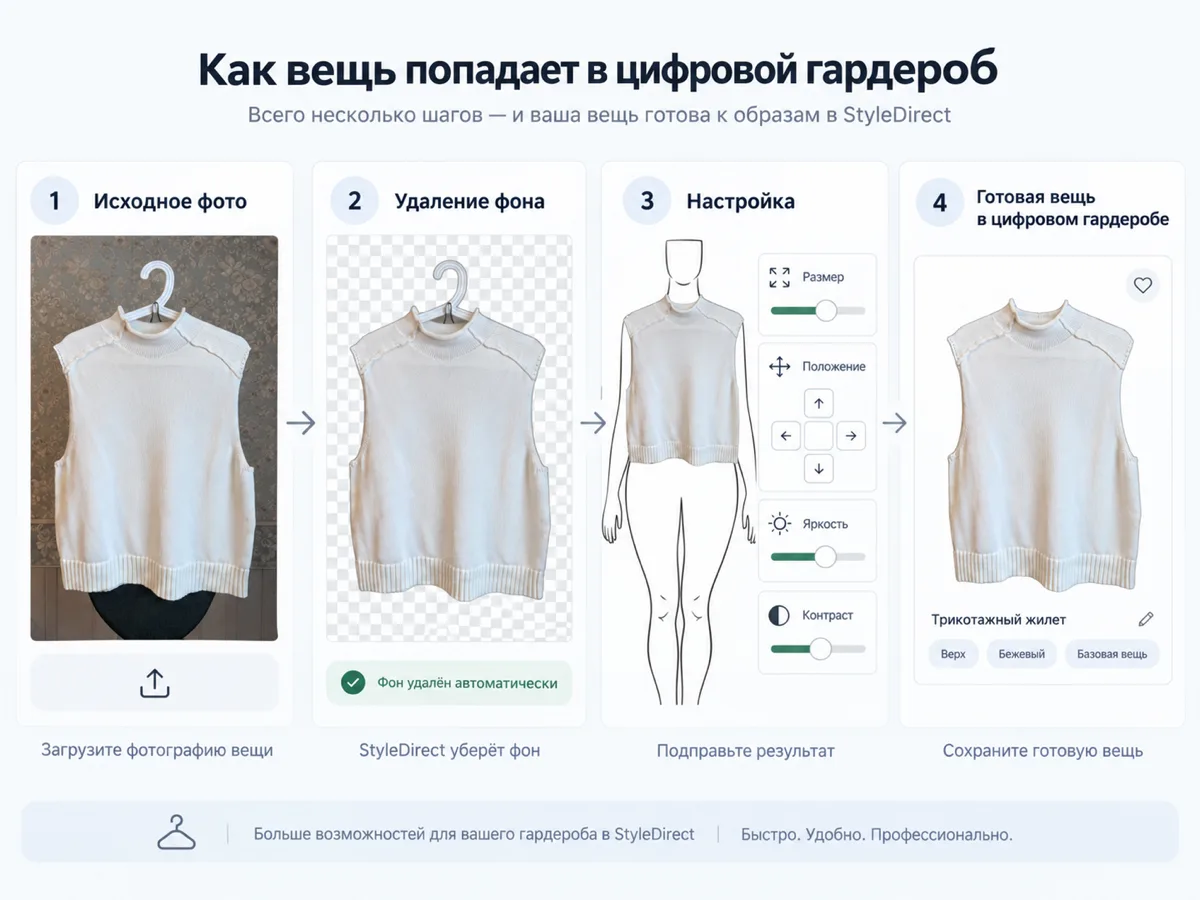 Вещь сохранена в цифровом гардеробе StyleDirect